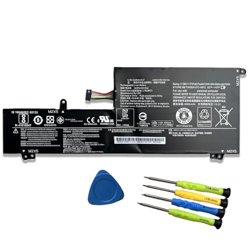 L16L6PC1 L16M6PC1 Laptop Battery Replacement for Lenovo Yoga 720 720-15Ikb 720-15 Series Notebook L16M6PC1 L16C6PC1 5B10M53745 5B10M53743 5B10M53744 3ICP4/43/110-21 11.58V 72Wh 6217mAh - size: 8.66×3.86×0.24 in L16L6PC1