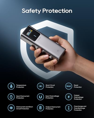 CUKTECH 90W Power Bank 15,000mAh, Airline Approved Portable Charger with Smart TFT Display, 3-Port Fast Charging Battery Pack for MacBook Pro/Air, iPhone 17/16/15, Galaxy S26/25/S24, Pixel 10/9/8