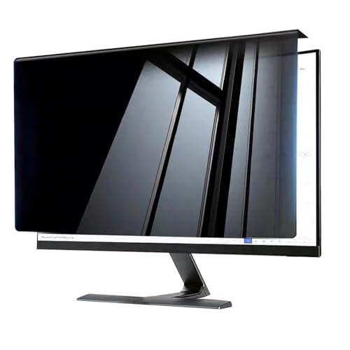 Hanging Computer Privacy Screen Filter 22 Inch,Compatible with 21/22 inch for 16:9 Widescreen Desktop Monitor, Anti Glare Eye Protection and Blue Light Blocks - size: 22inch