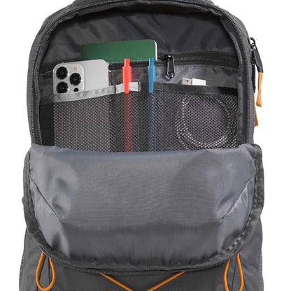 The North Face Jester Everyday Laptop Backpack, Gy/Dust Org, OSFA | Commuter Daypack, Water Repellent, Laptop Sleeve - color: Anthracite Grey/Dust Orange