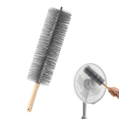 Fan Cleaning Brush, 2026 New Bendable Microfiber Head Dusting Brushes, Reusable Fan Cleaner Brush Dust Remover for Electric Fans, Air Conditioning, Car Vents and Blind，Grey：48cm - color: Gray, size: 48cm