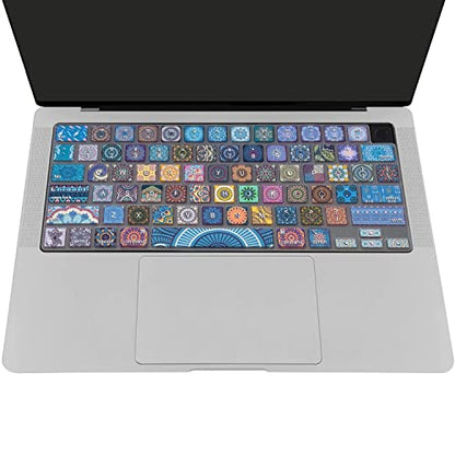 Keyboard Cover for MacBook Pro 14''/16'' (A2442 A2779 A2918 A2992 A2485 A2780 A2991) M1 M2 M3 Pro/Max, MacBook Air 13.6''/15'' (A2941 A3114 A2681 A3113) M2 M3, Bohemian
