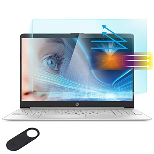 Anti Blue Light Screen Protector for HP 15.6" Laptop/HP Omnibook 3/Pavilion/Envy x360 /Probook/EliteBook/OMEN/victus, HP Laptop/Pavilion 15-eg 15-eh 15-er 15-dw 15-dy 15-ef 15-ee/ed 15t 15z 15m 255 250 - size: 15.6 inch