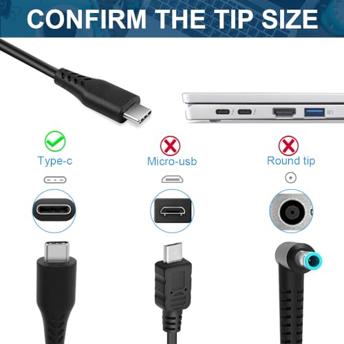 Universal 65W USB Type C Port Charger Adapter, for Lenovo Thinkpad/Yoga, Dell, Chromebook 3100, Latitude 5420, Acer, Google Series Type C Fast Charging Power