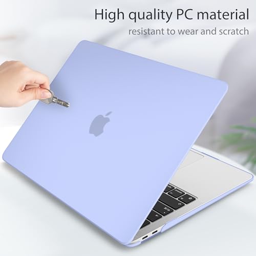 May Chen Compatible with MacBook Air 13 inch Case 2021 2020 2019 2018 Model: M1 A2337 A2179 A1932, Plastic Matte Hard Shell Case for MacBook Air 13 inch with Retina Display Fits Touch ID, Airy Blue - color: Airy Blue