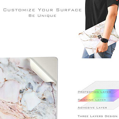 Ultra Thin Protective Cover Skin Decal Sticker for Microsoft Surface Laptop 5 (2022 Release) 13.5", Easy Apply, Anti-Scratch, Residue Free Vinyl Skin [Cracked Marble] - color: Cracked Marble, size: Surface Laptop5/4/3-13.5''