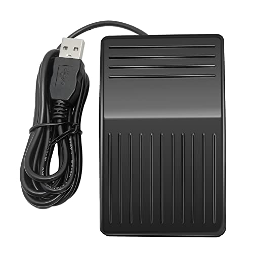 USB Foot Pedal PC Single Foot Switch Foot Control Keyboard Mouse Programmable Keyboard for Video Game Office Work Page Turner