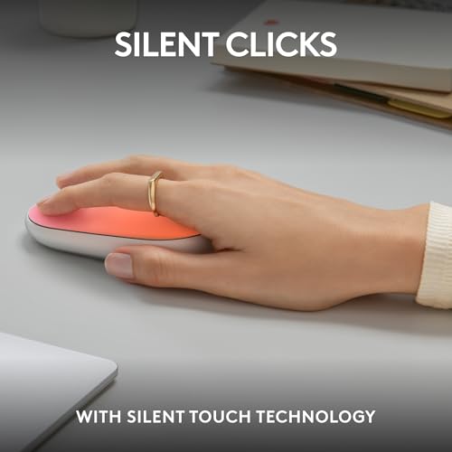 Logitech M340 Wireless Mouse with Limited Edition Prints, USB Receiver and Silent Clicks, Portable Wireless Mouse for Laptop, PC, Windows, Chrome, Surface – Speckles - color: Speckles