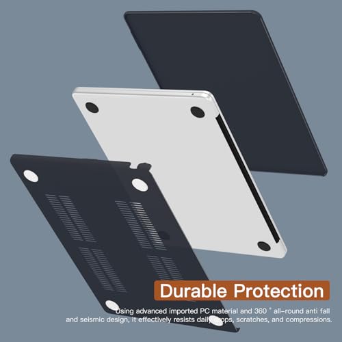 CISSOOK Matte Black Plastic Hard Cover for MacBook Pro 14 Inch Case 2026 2025 2024 2023 2022 2021 Release Model M5 A3434 M4 A3112 A3185 A3401 / A2992 A2918 M3 / A2779 M2 / A2442 M1 Chip, Black - color: Matte Black