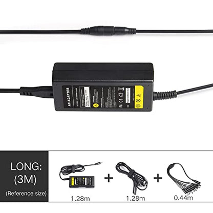 8-Way CCTV Camera Power Splitter-Security Camera Power Adapter-LED Driver Lighting Transformer DC Converter-Flexible LED Tape Strip Light AC DC Power Supply 12V 5A 60W