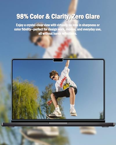 F FORITO 2-Pack Anti Glare Matte Laptop Screen Protector Compatible with Apple MacBook Pro 16 Inch (2021-2026, M1 M2 M3 M4 M5 Pro Max), Eye Protection Screen Guard for Students and Programmers - size: for Mac Pro 16"(2021-2026, M1 M2 M3 M4 M5 Pro Max)