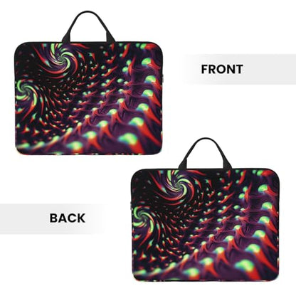 14 inch Laptop Sleeve with Handle Shockproof Laptop Bag Waterproof Computer Cover Bag Fantasy Sci-Fi Dizziness Briefcase