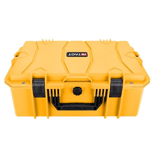 Eylar 21.6" Intact Series Carry-On Hard Camera Case, Lightweight and Durable Stacker Design with Foam (Yellow) - color: Yellow