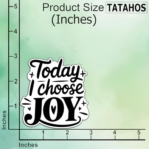 (3Pcs) Today I Choose Joy Sticker Inspirational Quote Vinyl Decal Waterproof Positive Mindset Stickers Motivational Aesthetic Decal Laptop Water Bottle Journal Planner Gifts Women Teens Friends 3 Inch - color: Choose Joy