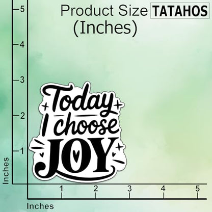 (3Pcs) Today I Choose Joy Sticker Inspirational Quote Vinyl Decal Waterproof Positive Mindset Stickers Motivational Aesthetic Decal Laptop Water Bottle Journal Planner Gifts Women Teens Friends 3 Inch - color: Choose Joy