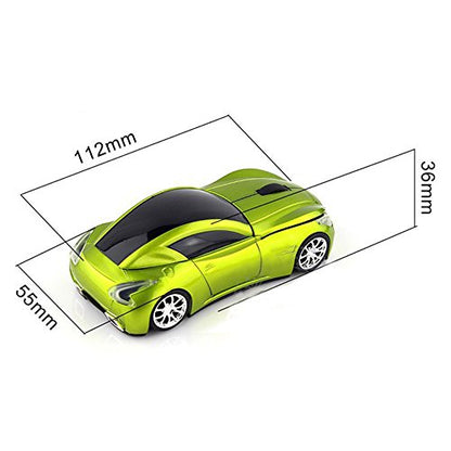 MGbeauty Wireless Car Mouse with USB Receiver Computer Gaming Mouse for Laptop Windows Mac Black - color: Black