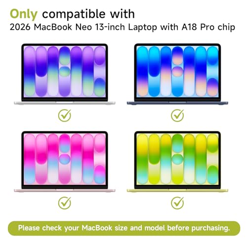 2 Pack Anti Glare Screen Protector Compatible with 2026 MacBook Neo 13-Inch, Matte Anti Glare Film Anti Scratch Protector for Mac Neo 13in A18 Pro Chip - size: MacBook Neo 13 Inch(2026)
