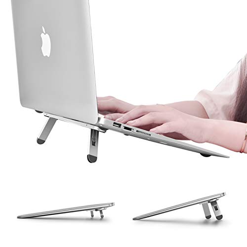 Laptop Stand for Desk,Laptop Cooling Stand,Keyboard Riser, Ergonomic Laptops Elevator for Desk, Laptops Riser Compatible with MacBook Air Pro, with Dell, with HP, More 10-15.6” Computer - color: Silver, size: Y01