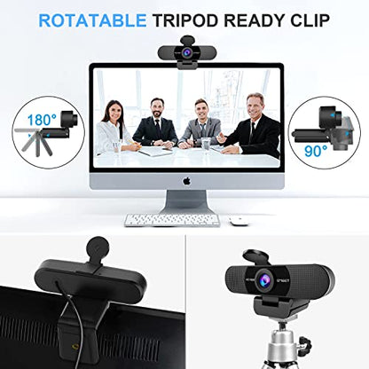 EMEET 1080P Webcam with Microphone, C960 Web Camera, 2 Mics Streaming Webcam, 90°FOV Computer Camera, Plug and Play USB Web Cam for Online Calling/Conferencing, Zoom/Teams/Facetime/YouTube, Laptop/PC - style: Clear 1080P w/ 90° Wide FOV