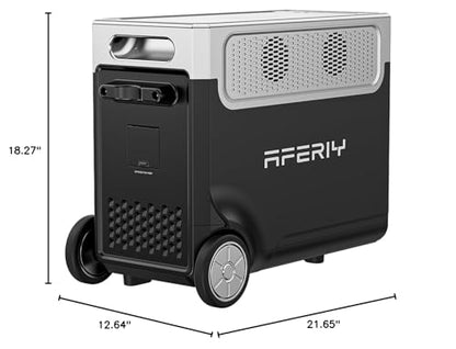 AFERIY P310 Expansion Battery Pack, Add 3840Wh LiFePO4 Extra Capacity | Compatible Only with AFERY P310 Main Unit | LiFePO4 Solar Generator for Extended Home Backup & Outdoor Camping - color: AF-P310-B