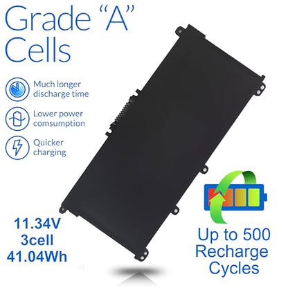 HW03XL L97300-005 Laptop Battery Replacement for HP Pavilion 15-EG 15-eg0xxx 15-eg0073cl 15-eg0070wm 15-EH 17-CN 17-cn0xxx 17-CP 17-cpo700dx Series L96887-421 l97300-005 HW03041xl-pl 41.04Wh - size: HW03XL