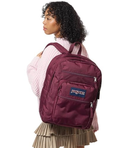 JanSport Laptop Backpack - Computer Bag with 2 Compartments, Ergonomic Shoulder Straps, 15” Laptop Sleeve, Haul Handle - Cherry Lacquer - color: Cherry Lacquer