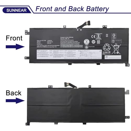 L18M4P90 L18C4P90 Laptop Battery Compatible with Lenovo ThinkPad L13 Yoga Series Notebook L18D4P90 02DL030 02DL031 02DL032 SB10T83119 SB10T83120 SB10T83121 15.36V 46Wh 3000mAh 4-Cell - size: 13.19*5.24*1.14 inches L18M4P90