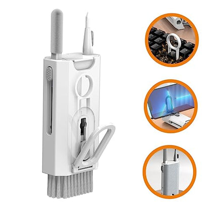 Mikinona Multifunctional Cleaning Kit Includes Keyboard Screen Cleaner Earphone Headset Brush for Home Office