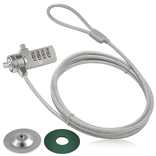 HOX Laptop Cable Lock, Hardware Security Cable Lock Anti Theft Combination Lock for iPad Tablet Laptop MacBook
