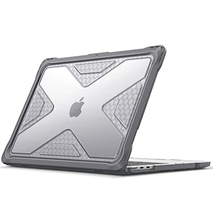 Fintie Case for MacBook Air 13.6 Inch A3449 A3240 A3113 A2681 (2022 2023 2024 2025 2026 Release) - Heavy Duty Rugged Hard Shell Case Cover for MacBook Air 13 Inch M2 M3 M4 M5 Chip, Gray - color: Gray