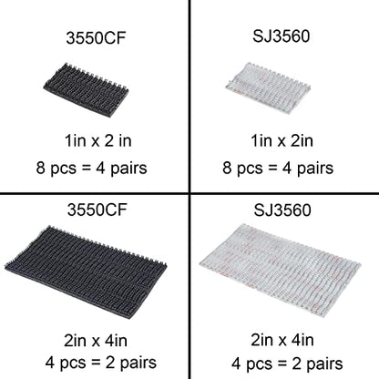 3M Dual Lock 2in x 4in 4pcs, EZ Pass Holder/IPass/IZoom/Sunpass, Adhesive Mounting Strips Black Fastener - size: Black 2in x 4in x 4pcs