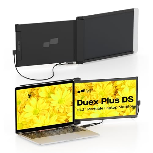 Duex Plus DS Portable Monitor - 2026 Mobile Pixels 13.3" Laptop Monitor | USB Type-C/HDMI Plug and Play, FHD 1080P Laptop Monitor for 13"-14.5" Laptops, Windows/macOS/Android/Switch Compatible - size: 13.3-inch