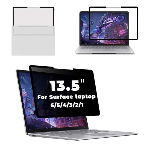 Laptop Privacy Screen Filter for Surface Laptop6/5/4/3/2/1-13.5'' Removable | Removable,UV Block,Blue Light Block,Anti Glare,Nano-Suction Computer Screen Filter Shield for Microsoft Surface Laptop - size: 13.5 in