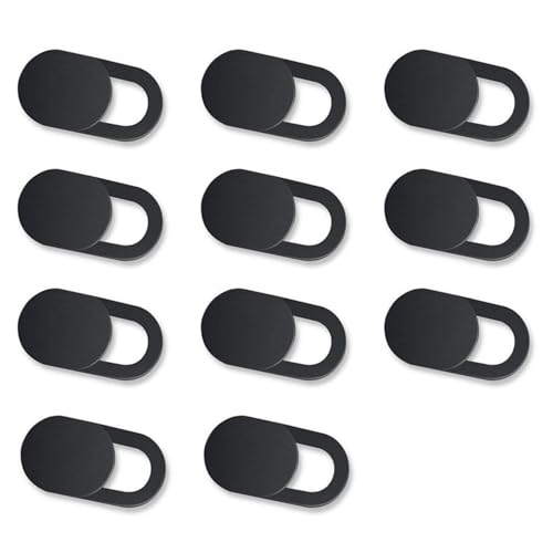 Webcam Cover Slide（11PCS - 0.027in Ultra Thin Camera Privacy Cover for Laptop, Desktop, PC, MacBook Pro, iMac, Mac mini, Smartphone - Strong Adhesive, (3White+4Black)-Protect Your Privacy & Security