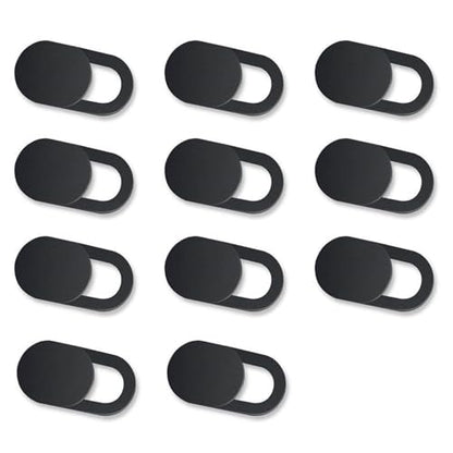 Webcam Cover Slide（11PCS - 0.027in Ultra Thin Camera Privacy Cover for Laptop, Desktop, PC, MacBook Pro, iMac, Mac mini, Smartphone - Strong Adhesive, (3White+4Black)-Protect Your Privacy & Security