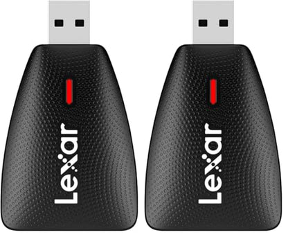 Lexar Multi-Card 2-in-1 USB 3.1 Reader, Works with SD and microSD Cards (LRW450UBNA) (Pack of 2)