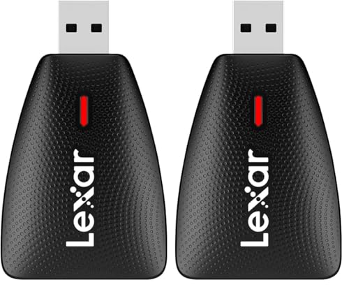 Lexar Multi-Card 2-in-1 USB 3.1 Reader, Works with SD and microSD Cards (LRW450UBNA) (Pack of 2)
