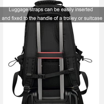 Travel laptop backpack, Extra Large 80L Traveling College Backpack,Large Capacity Backpack for Men Women,Fits 17 Inch Computer, USB Charging Port, Black - color: 80l Black With Shoes Storage Bag