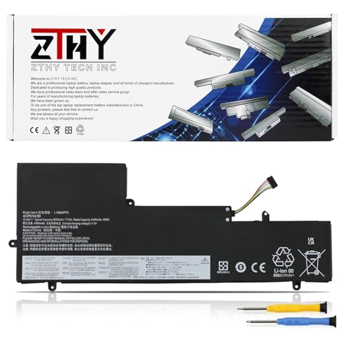 ZTHY L19M4PF5 Battery Replacement for Lenovo Ideapad Yoga Slim 7-15IIL05 | Ideapad Yoga Slim 7-15ITL05 Laptop Battery Type 82AA 82AC 82AD 82AF L19C4PF5 SB10W65293 5B10W65278 SB10W65279 15.44V 71Wh - size: 11.88*4.72*0.27 inch L19M4PF5