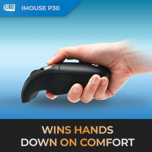 Adesso iMouse P30 Air Mouse GO Plus USB Wireless | Cursor Controler for TV, Projector, Security Camera, CCTV, Desktop, Laptop, Presentation Clicker with Charging Stand