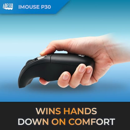 Adesso iMouse P30 Air Mouse GO Plus USB Wireless | Cursor Controler for TV, Projector, Security Camera, CCTV, Desktop, Laptop, Presentation Clicker with Charging Stand
