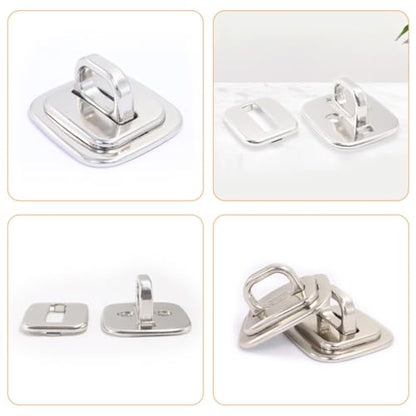 SUPVOX 2pcs Laptop Lock Anchor Fixed Base Security Plate Zinc Alloy Anti-Theft Solution Compatible with Notebook for Office and School Use