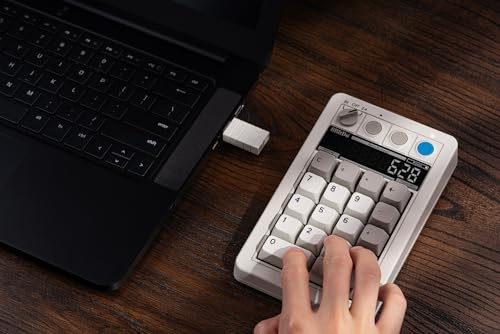 8BitDo Retro 18 Mechanical Numpad, Supports Calculator Mode, Bluetooth/2.4G/Wired Numpad for Windows and Android - M Edition - color: M Edition