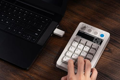 8BitDo Retro 18 Mechanical Numpad, Supports Calculator Mode, Bluetooth/2.4G/Wired Numpad for Windows and Android - M Edition - color: M Edition