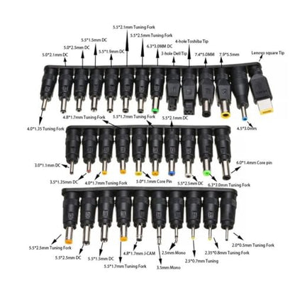 34Pcs DC Connector Power Plugs 5.5x2.1mm Female Base - Universal Laptop Charger Connector Adapter Tips