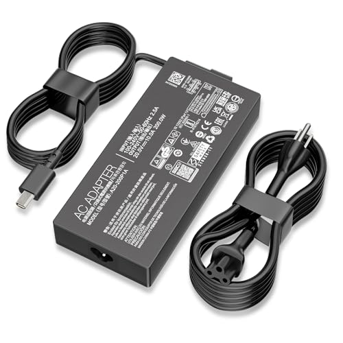 Ac Adapter 200w Adp-200jb K Power Supply Fit for Asus Rog Zephyrus G14 G16 Ga605w Gu605 Ga605 Tuf Gaming A14 Fa401 and Proart Px13 P16 H7606 Pz13 Hn7306 Laptops Charger Rectangle Connector (Black 01) - color: black 01