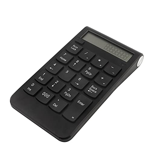 Septpenta Wireless Numeric Keyboard, 2.4G Wireless Transmission, 29 Keys Number Keyboard, Portable Keypad, with LCD Display for Microsoft/Android System