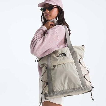 THE NORTH FACE Borealis Tote Bag | Over Shoulder & Backpack Carry Options, Water Repellent, 16" Laptop Sleeve - color: Desert Stone/Stone Slab/Ember Soil