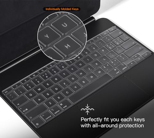 CaseBuy Premium Ultra Thin Keyboard Cover for Apple 13 Inch iPad Air 13 M3 M4(2026) & iPad Pro M5 M4(2025 2024) with Magic Keyboard, 13" iPad Pro Protector Skin Accessories, US Layout - size: iPad Pro 13" M4(2024) / Air 13 M3(2025)