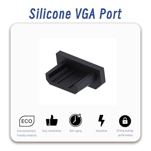 10 PCS Micro USB Port Anti-dust Plugs, Silicone Covers Caps Stoppers, Port Protector for PC Laptop Notebook Computers, Other Devices, 0.26 x 0.09 (LxW) - size: Micro USB/Black/10 PCS